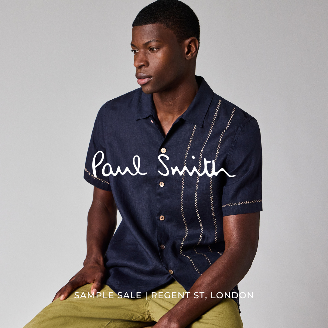 Book your ticket via the link in our bio | Enjoy exclusive discounts from Paul Smith on luxury menswear, womenswear and accessories at our Regent Street store.⁠
⁠
Paul Smith is an iconic British brand with a history spanning more than five decades. Throughout that time, it has been at the forefront of intelligent, playful, and considered design, always putting emphasis on craft and quality.