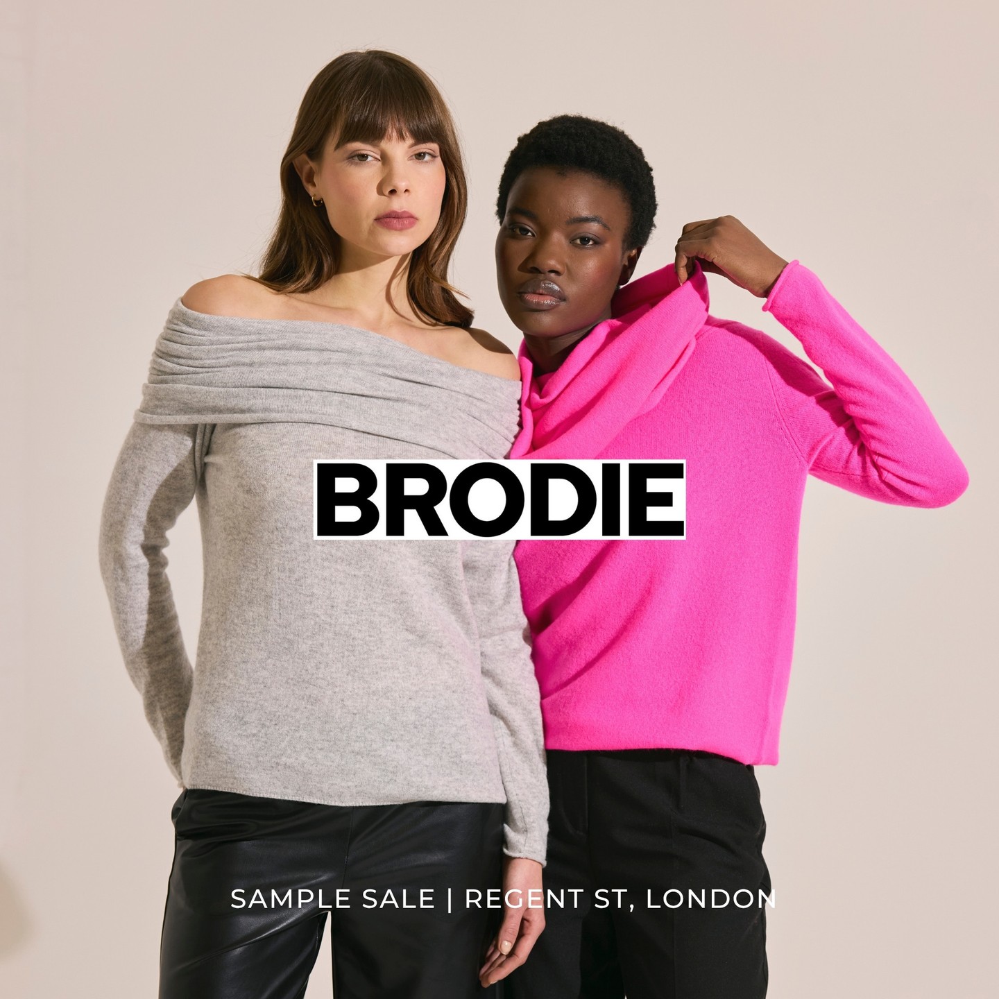 Brodie Cashmere | Up to 80% off | Regent Street⁠
⁠
Brodie Cashmere is a Yorkshire-based, family-led brand founded in 2010 by Anne-Marie and her daughter Jes, offering luxury knitwear crafted from 100% Grade-A Mongolian cashmere. Known for vibrant, ethical, and sustainable fashion, the brand is a member of the Sustainable Fibre Alliance and focuses on lasting quality and machine-washable design.⁠
⁠
Book now via the link in bio!