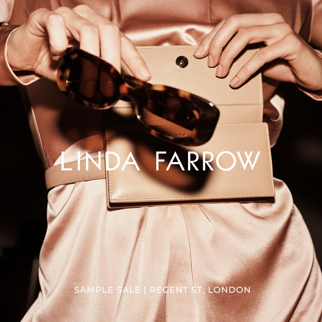 LINDA FARROW | Up to 90% off | Regent Street⁠
⁠
Founded in London in 1970, LINDA FARROW is a pioneering luxury eyewear brand that transformed sunglasses from a functional accessory into a fashion‑forward statement. Each collection blends contemporary silhouettes with meticulous attention to detail, utilising premium materials such as Japanese titanium, precious metal plating, and refined acetates.⁠
⁠
Book now via the link in bio.