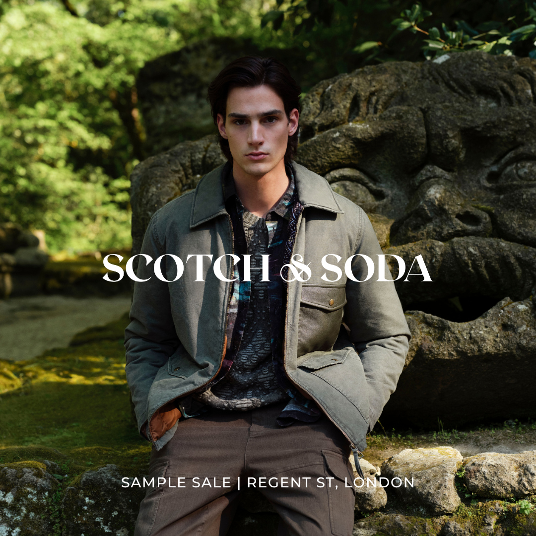 Scotch & Soda | Up to 80% off | Regent Street⁠
⁠
Scotch & Soda celebrates the free spirit of Amsterdam, championing individuality, authenticity and the power of self-expression to create the unique. This is an attitude reflected in their designs.⁠
⁠
Book now via the link in bio.