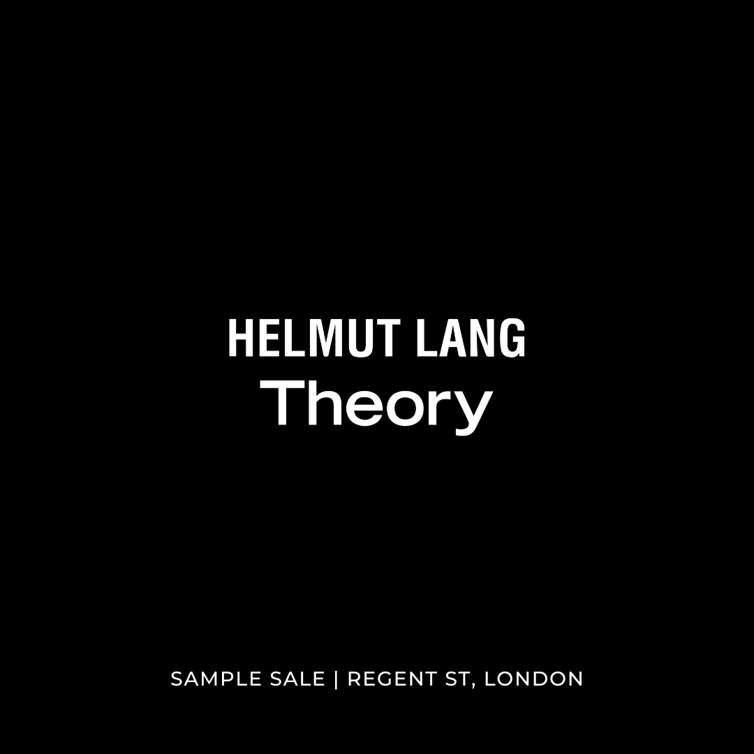 Book your ticket via the link in our bio | Shop with up to 80% off luxury womenswear, menswear, footwear, and accessories from Helmut Lang & Theory at our Regent Street store.⁠
⁠
Established in 1986, Helmut Lang is one of fashion’s most influential brands, known for its pioneering minimalism, engagement with artists, and surprising challenges to orthodoxy. Today, the brand taps into its rich legacy, continuing the progressive spirit through a new generation of creatives constructing essential wardrobe elements with innovative detail, understand sex appeal and perfect fit.⁠
⁠