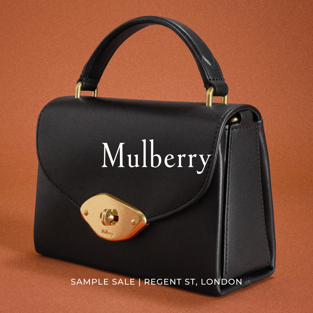 Book your ticket via the link in our bio | Visit our Regent Street store and enjoy up to 70% off luxury handbags, leather goods and accessories by Mulberry.⁠
⁠
Founded in 1971, Mulberry creates luxury lifestyle goods that playfully interpret heritage and celebrate intelligent creativity. Mulberry takes great pride in creating objects that are made to last, to be loved and passed onto the next generation.⁠
⁠
Originally a family-run business, today Mulberry has grown to be the largest manufacturer of luxury leather goods in the UK with factories in Somerset and a design studio in London.