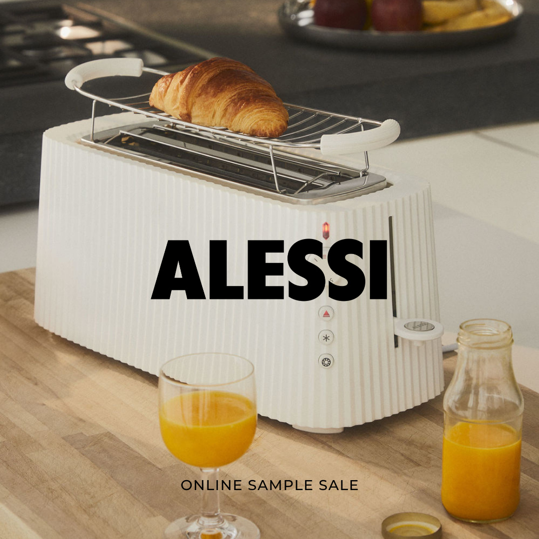 Alessi Online Sample Sale | Up to 70% off⁠
⁠
For over a century, Alessi has enhanced daily life with well-designed objects that blend creativity, culture, and craftsmanship. Recognised as a “dream factory,” Alessi has collaborated with more than 900 designers to produce over 1,400 unique pieces, and the brand continues to innovate and inspire worldwide.⁠
⁠
Book now via the link in bio.