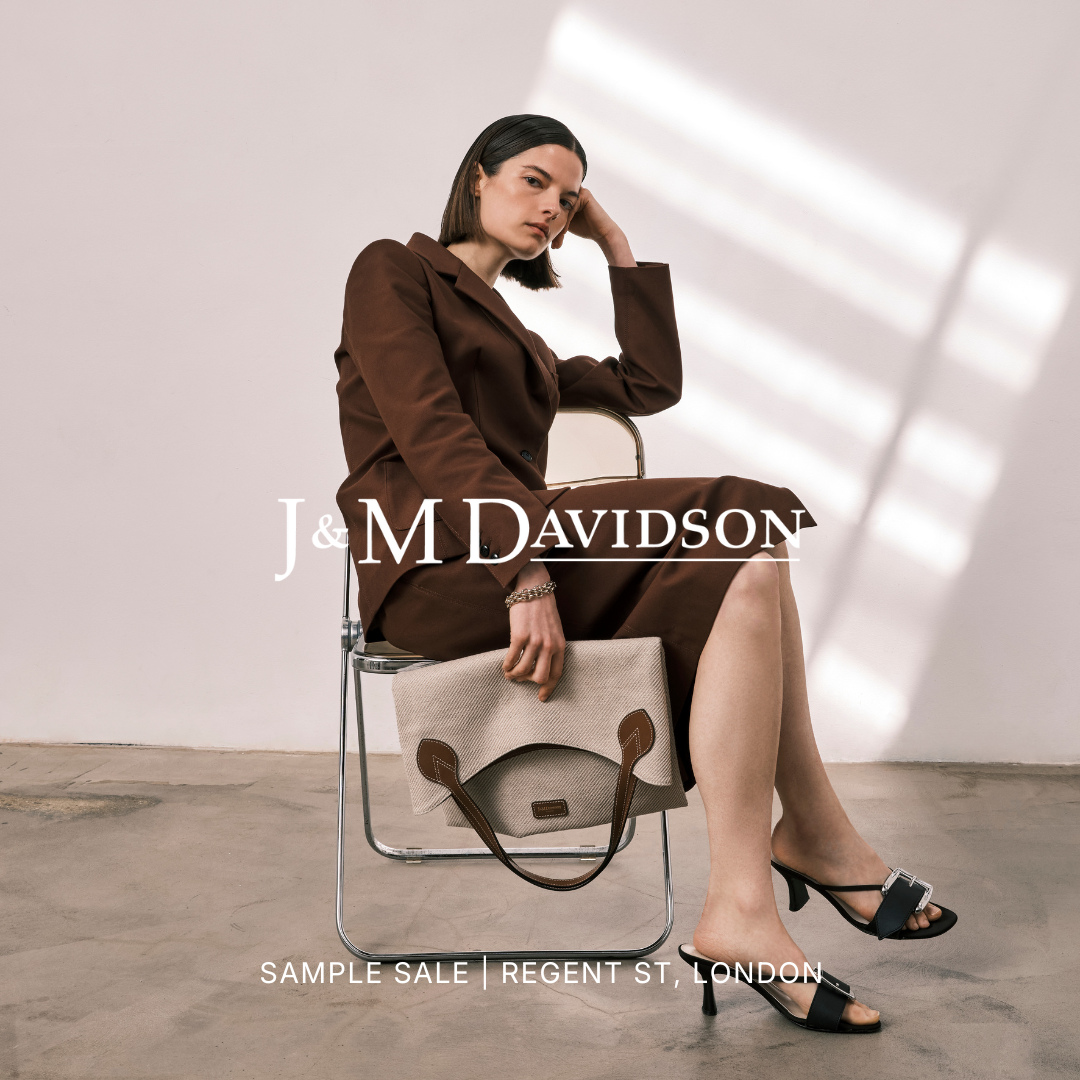 Book your ticket via the link in our bio | Enjoy up to 75% off luxury handbags, accessories and womenswear.⁠
⁠
J&M Davidson is a British luxury brand known for its understated elegance and timeless craftsmanship. Blending classic design with modern functionality, the label offers refined ready-to-wear and leather accessories that embody effortless style and quiet sophistication.