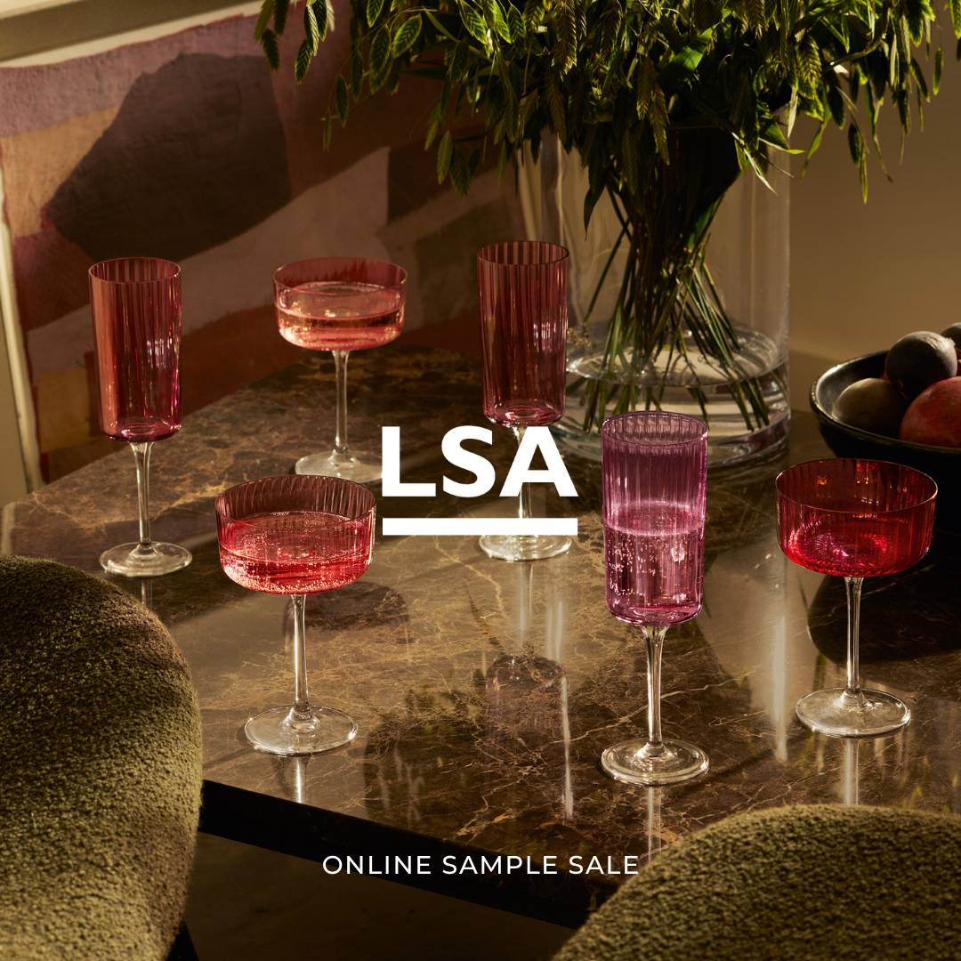 LSA | Up to 90% off | Online⁠
⁠
LSA International is a London-based design studio specialising in contemporary handmade glass. Our ambition is to use skilled craft to create thoughtful, considered designs with intrinsic value. Our design process is inspired by the way people live. A sustainable approach which goes beyond form and function to create something considered, something of intrinsic value.

Book now via the link in bio.
