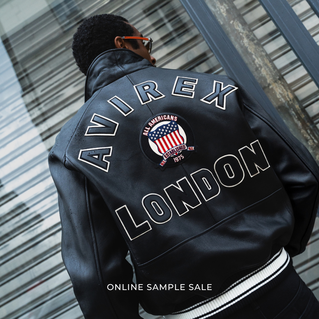 Avirex Online Sample Sale | Up to 60% off⁠
⁠
Founded in 1975, Avirex is a heritage brand known for military craftsmanship and its influence on hip-hop culture. Best known for its bomber and leather jackets, Avirex blends precision with streetwear authenticity.⁠
⁠
Book now via the link in bio.