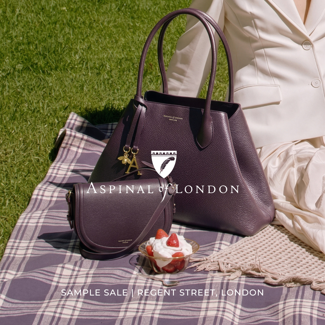 Aspinal of London | Up to 70% off | Regent Street⁠
⁠
Aspinal of London blends modern style with English heritage in its range of lifestyle and fashion accessories. The brand has become popular with celebrities and members of the royal family, known for its high-quality, classic designs.⁠
⁠
Book now via the link in bio.