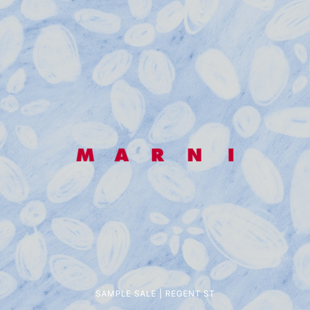 Book your ticket via the link in bio | Shop up to 80% off by Marni at the Showcase Regent Street store.⁠
⁠
Marni is an italian fashion brand. Founded in 1994 by Consuelo Castiglioni. Since 2013 Marni has been part of OTB, an international group that promotes innovative culture in the luxury field.⁠
⁠
Francesco Risso, the creative director of the brand, has made Marni an icon of an avant garde lifestyle, for a young, creative and innovative spirit. It is characterized by continue research and experimental approach to materials and colours, that mixes prints and shapes.⁠