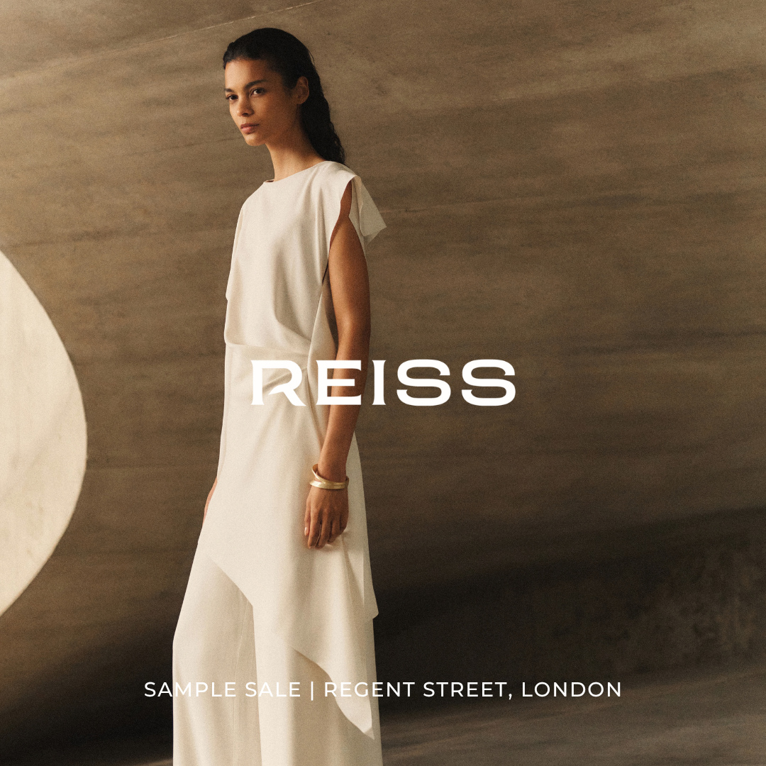 Reiss Sample Sale | Up to 80% off | Regent Street⁠
⁠
Founded in 1971, Reiss is a global fashion house based in central London. Drawing on its heritage, Reiss creates timeless, versatile womenswear, menswear, and childrenswear for everyday and special occasions.⁠
⁠
Book now via the link in bio.