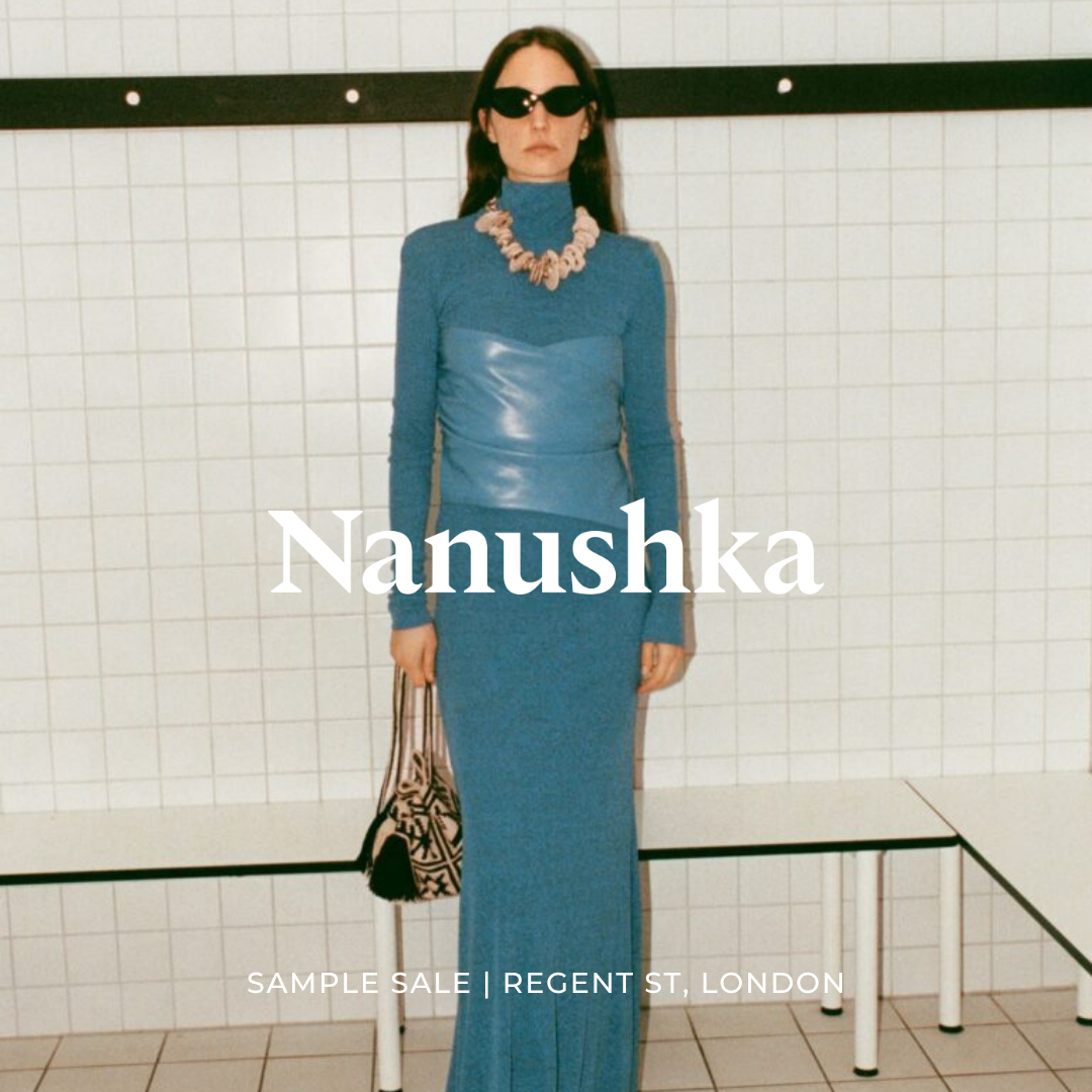 Nanushka Sample Sale | Up to 80% off⁠
⁠
Founded in 2006 by Sandra Sándor, Nanushka is a Budapest-based fashion house dedicated to craftsmanship, detail, and responsible production. With a functionalist ethos and a focus on innovative craft, new heritage, and bohemian spirit, Nanushka blends traditional techniques with contemporary silhouettes.⁠
⁠
Book now via the link in bio.