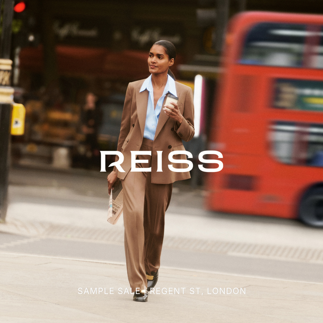 It's the return of Reiss!⁠
⁠
For three days only, enjoy up to 80% off luxury womenswear, menswear and accessories at our Regent Street store. ⁠
⁠
Founded in 1971, Reiss is a global fashion house offering timeless, attainable-luxury womenswear, menswear and childrenswear. From their central London atelier and inspired by their London birthplace, home and heritage, Reiss designs enduringly modern wardrobes with considered, versatile pieces to elevate everyday and occasion style.